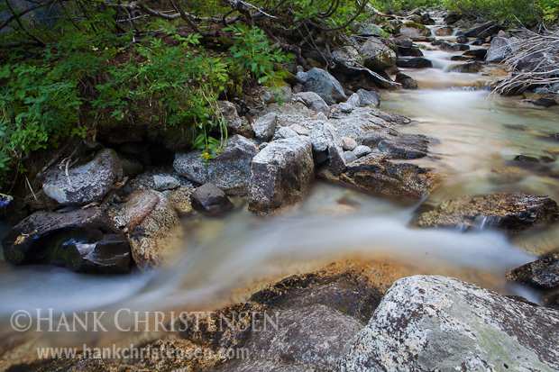 A long exposure turns the flowing water of Eagle Creek to silk, Eagle Cap Wilderness, Oregon