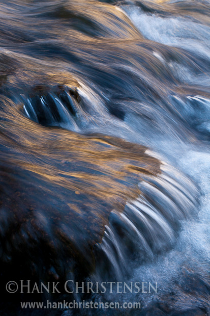 Water pours over rocks, South Fork Bishop Creek, Inyo National Forest, CA