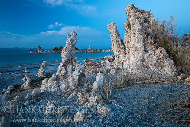 A stillness descends on Mono Lake just after sunset