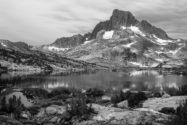 Dawn breaks over Banner Peak and Thousand Island Lake, Ansel Adams Wilderness