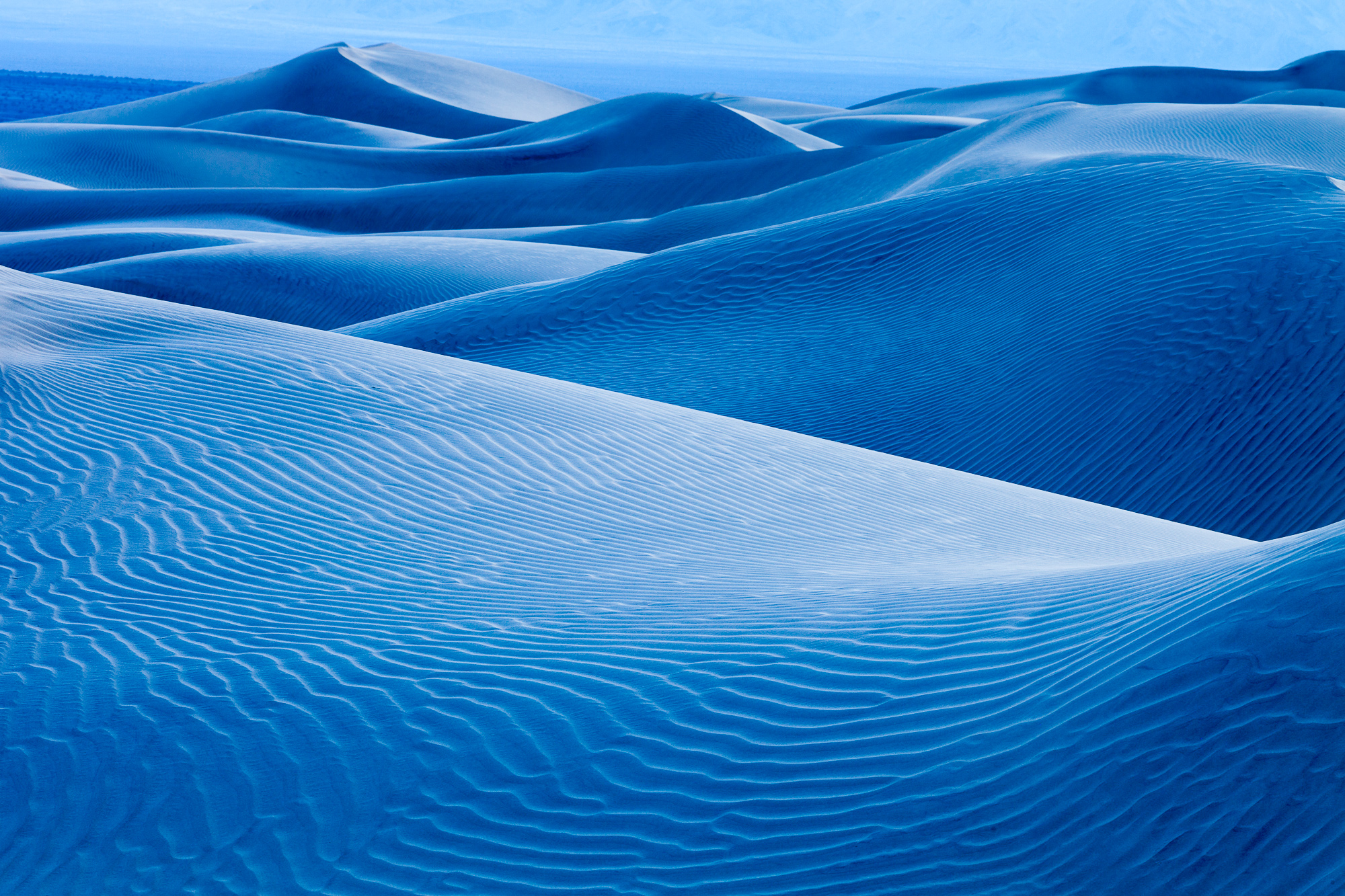 Desert Sand Dune Orange Blue Sky by Bill Hance