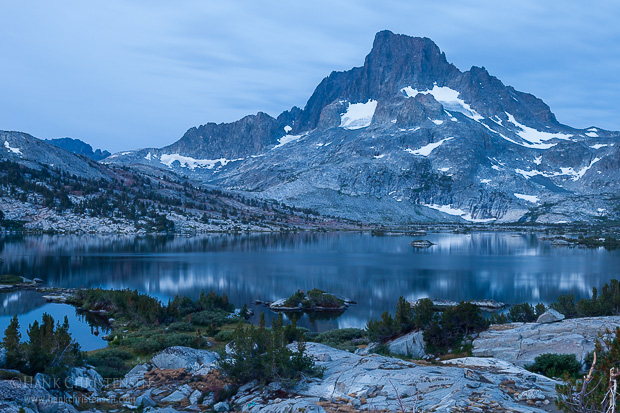 Dawn breaks over Banner Peak and Thousand Island Lake, Ansel Adams Wilderness