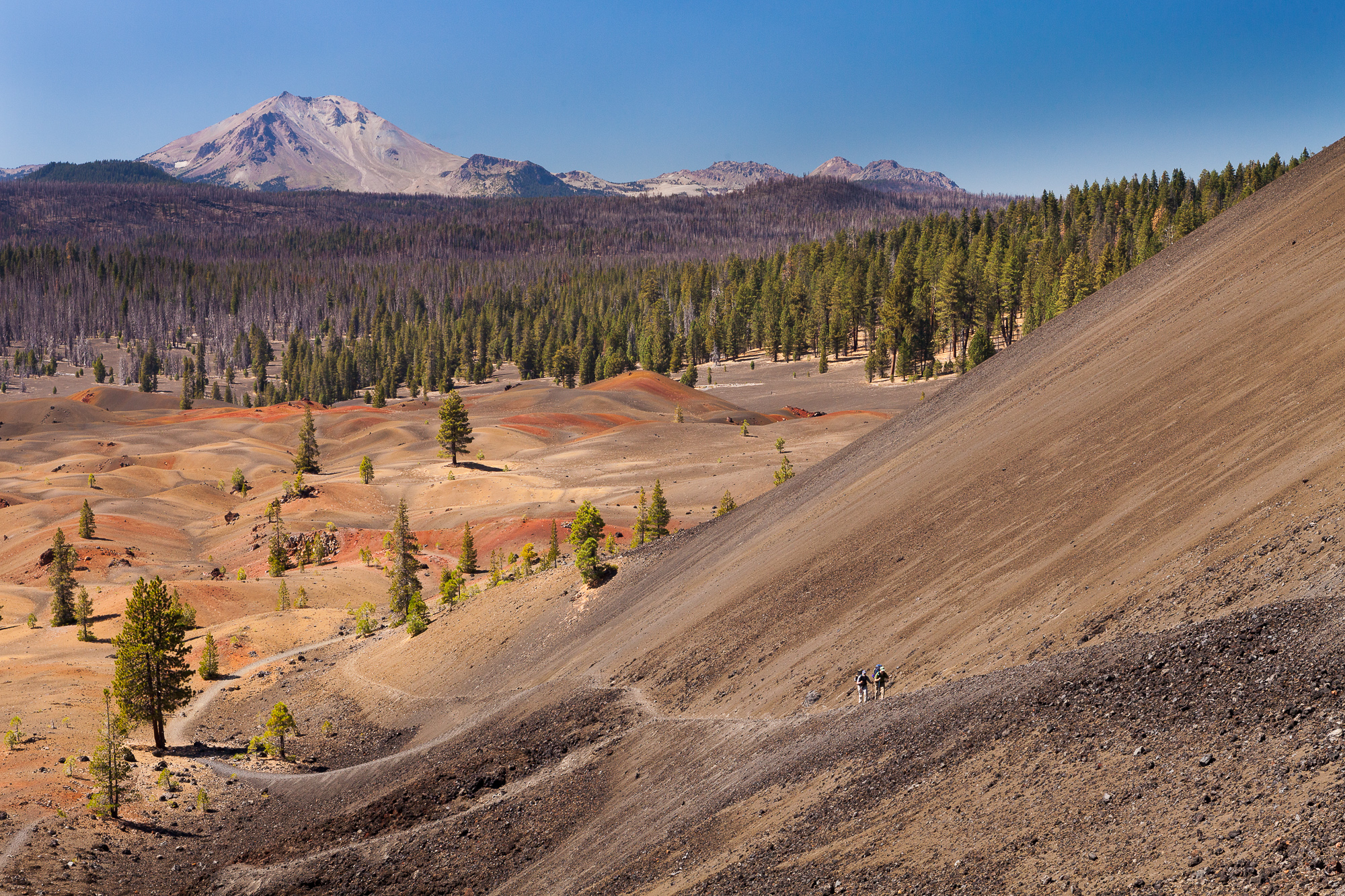 Hiking to the Painted Dunes at Lassen Volcanic National Park